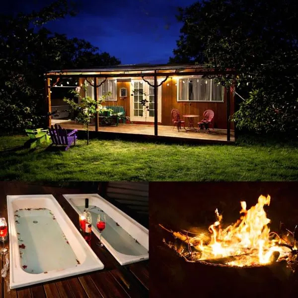 Wattle Creek Cottage - Private Cottage Retreat with Hot Tubs and Fire Pit, Hotel in Amberley