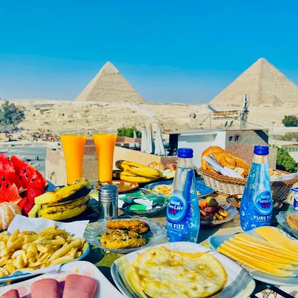 Golden Karma Pyramids View