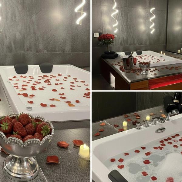 Suíte Romântica com Jacuzzi Privativa Aquecida 8 min Praia - Balneário Camboriú