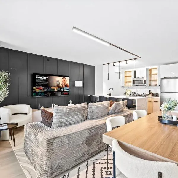 Near NYC Modern 2BR Apartment Sleeps 8, hotel u gradu Njuark