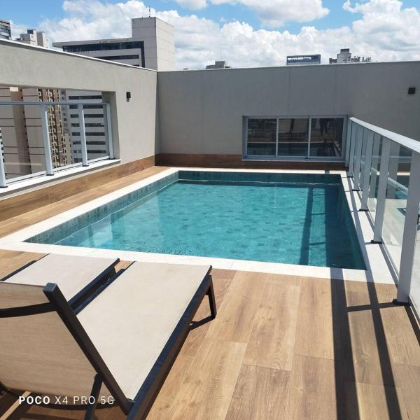 Luxo e conforto, completo com piscina, sauna, academia