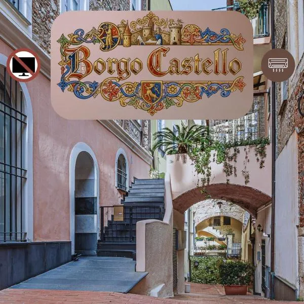 Borgo castello - trekking point - 8 min Sea - AC: Loano'da bir otel