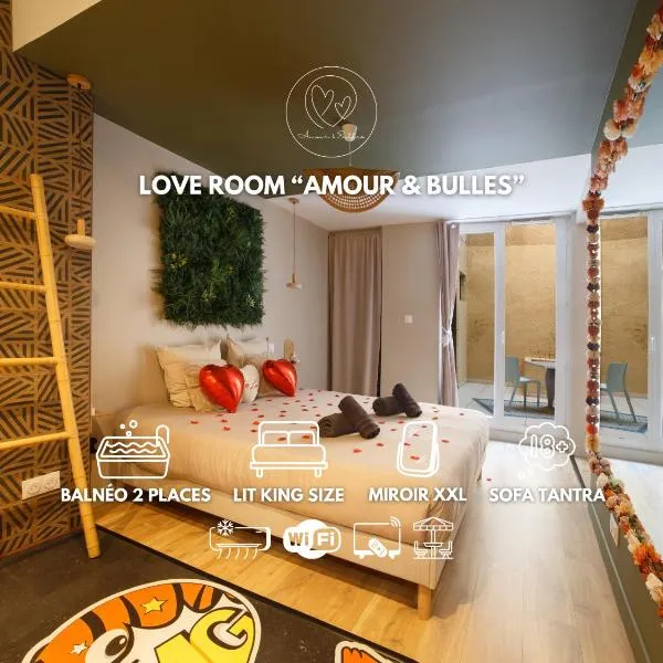 Love Room Valence - Suite romantique avec balnéo privée 2 places, hotel a Bourg-lès-Valence