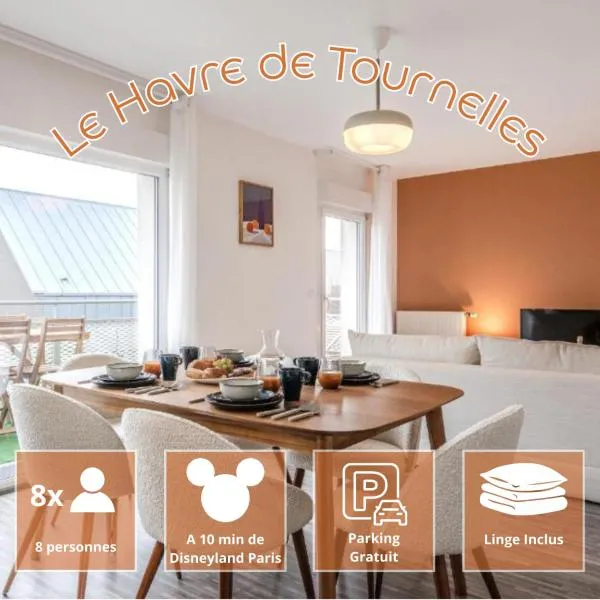 Le Havre de Tournelles - Proche DisneyLand, hotel u gradu Šesi