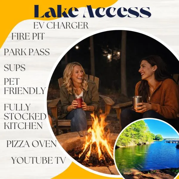 ClemsonILakesideIParkPassIPizzaOvenlYouTubeTVlFirePit, Hotel in Anderson