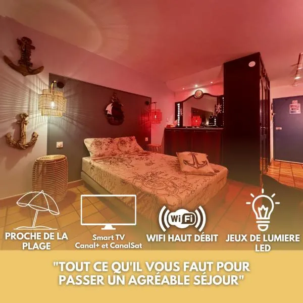 La Caravelle - Studio Lumineux Évasion en Bord de Mer, hotel en La Trinité