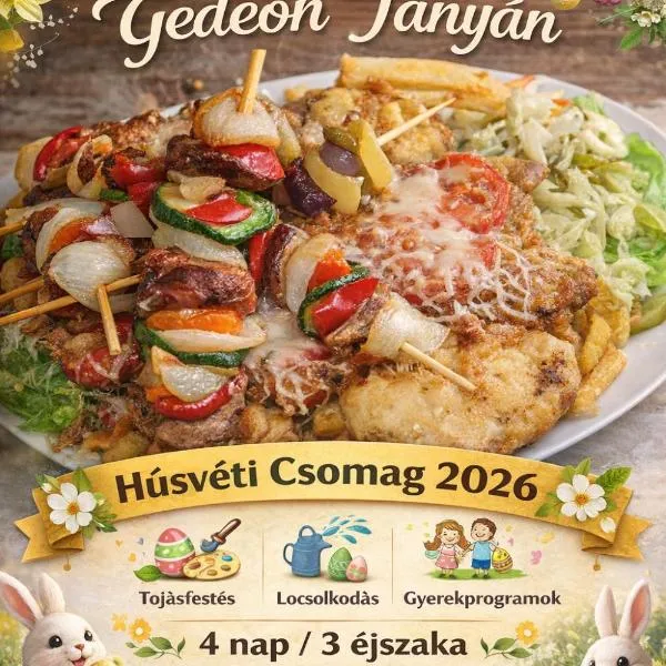 Gedeon Tanya Panzió, hotel v mestu Jakabszállás