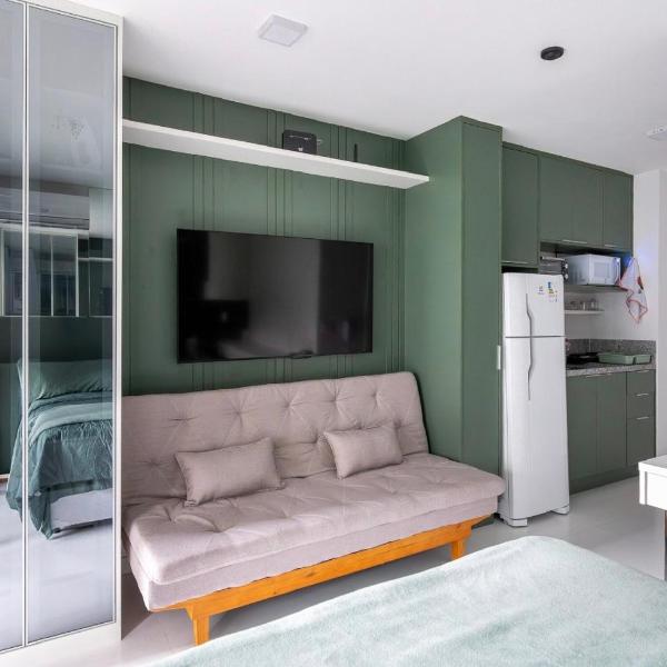 Studio novo e completo Localização privilegiada - próximo a Paulista, Shopping Frei Caneca, Hospital Sírio e Smart Fit Supermercado na porta Estacionamento privado 24hrs em frente ao prédio Rede de proteção para crianças - Foto 4