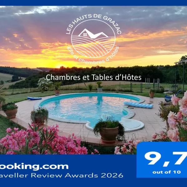 Les Hauts de Grazac, Chambres et Tables d'hôtes, Hotel in Grazac