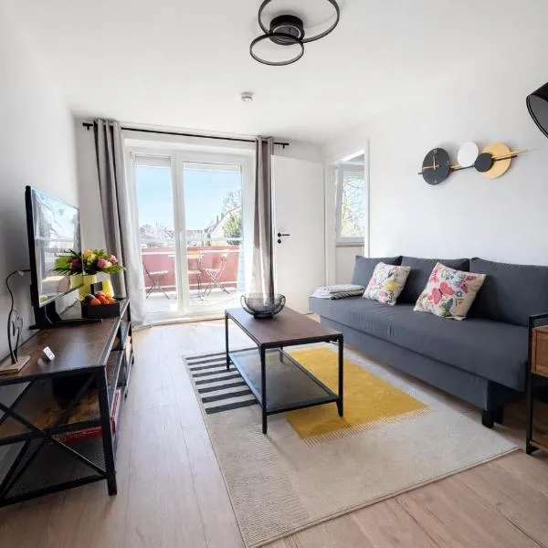 Modernes Apartment mit Balkon & Wohlfühl-Ambiente, hotel v Augsburgu