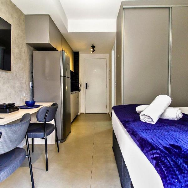 Studio com Piscina e Academia perto do Metrô e da Av Paulista com Ar e Wi-Fi - Da Capital ao Litoral