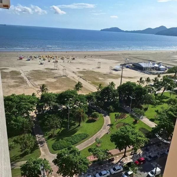 Pé na areia, ar condicionado e proximo a Shoppings, khách sạn ở Santos
