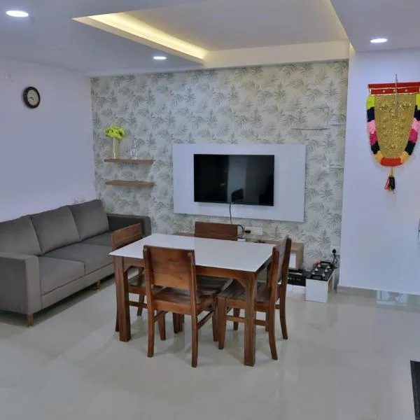 Vaiga Heavens - 1 BHK Apartment, 500 m to temple, hotel di Guruvāyūr