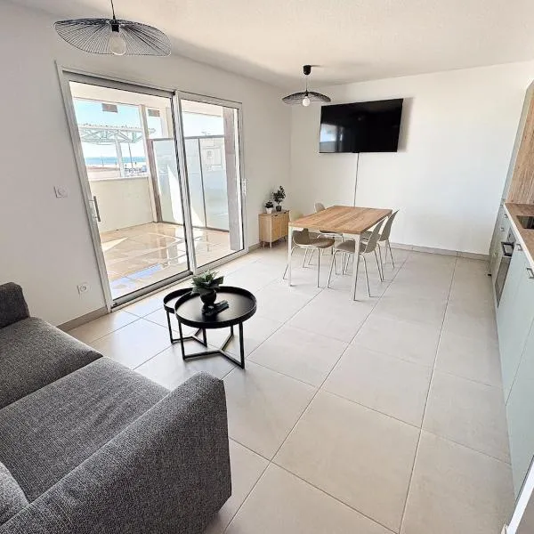 Appartement équipé avec terrasse vue mer et climatisation, hotel v destinaci Port-la-Nouvelle