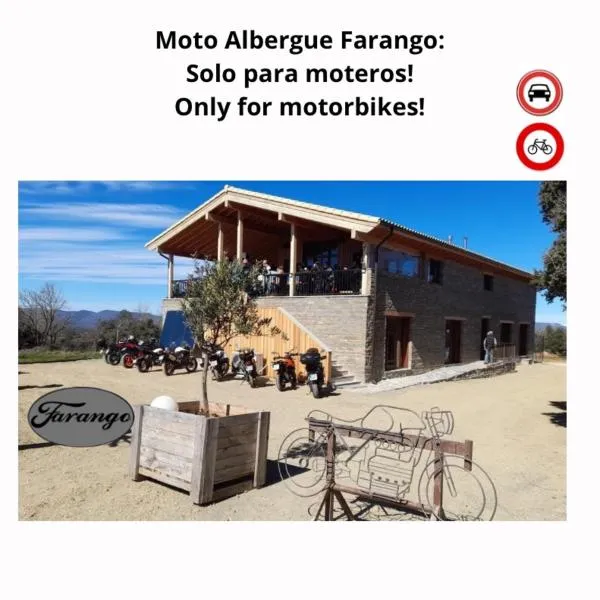 Moto Albergue Farango FOR MOTORBIKERS ONLY - SOLO PARA MOTEROS, hótel í Benabarre