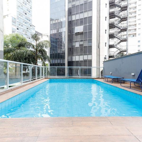 Studio c Piscina e Academia a 600m do Metro