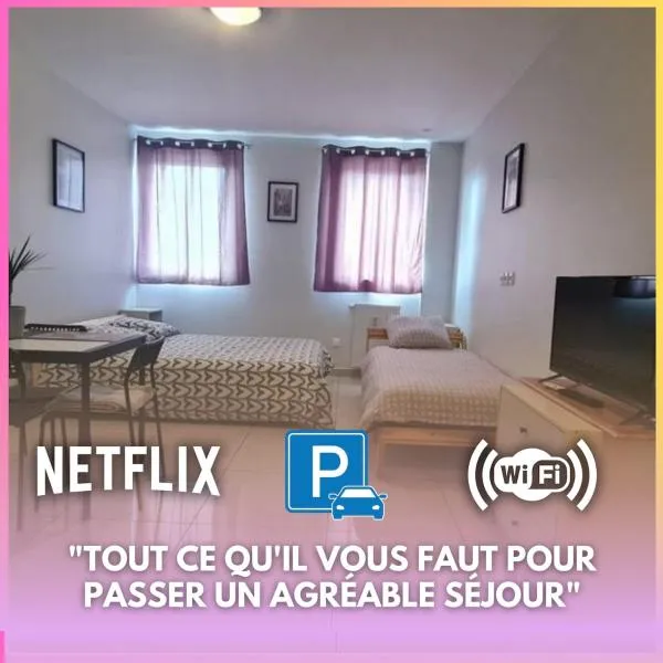 Temps Suspendu Netflix Wi-Fi Parking included、Montfermeilのホテル