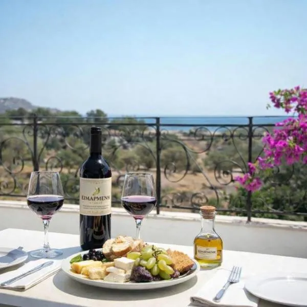 Exclusive Olive & Herb Villa, Mountain to Sea Views, Rhodes, hotell sihtkohas Afantou