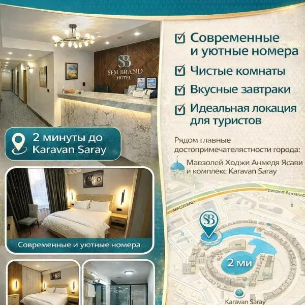 Sem Brand Hotel – hotel w mieście Türkistan