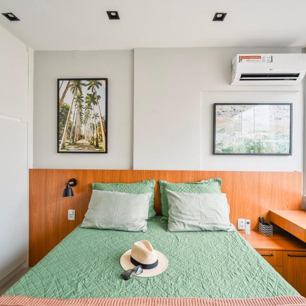 Modern Flamengo Apartment Fast Wi-Fi - 30m Metro - 600m Beach