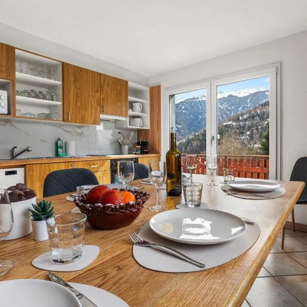 Nendaz 3BR - Vue alpine & Balcon - 8 Pers, hotel in Nendaz