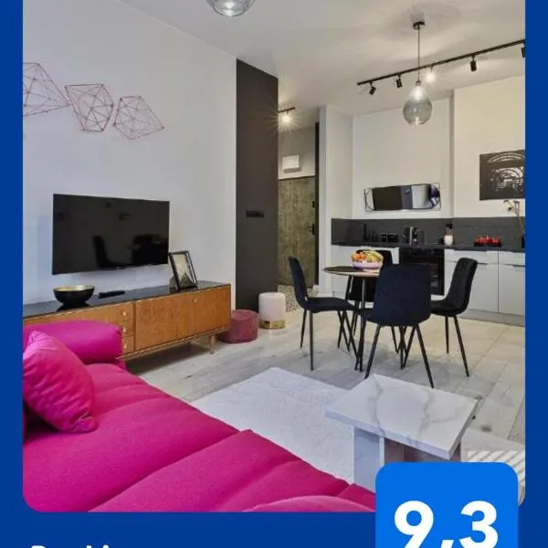 Kolorova Apart by LookAp - darmowy parking w centrum Łodzi!, מלון בלודג'