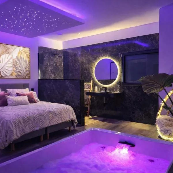 Suite jacuzzi privé neuf Les Charmettes, hotel La Ciotatban