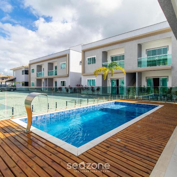 Aptos em Cond. c/ Piscina a 450m da Praia de Taperapuan - ATAs