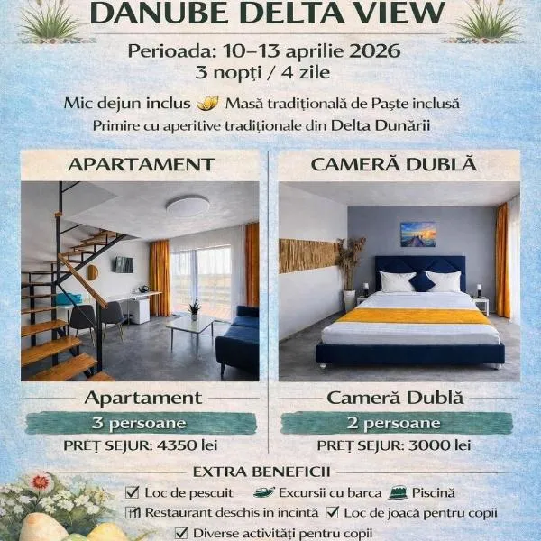 Danube Delta View, hotel v mestu Dunavăţu de Jos