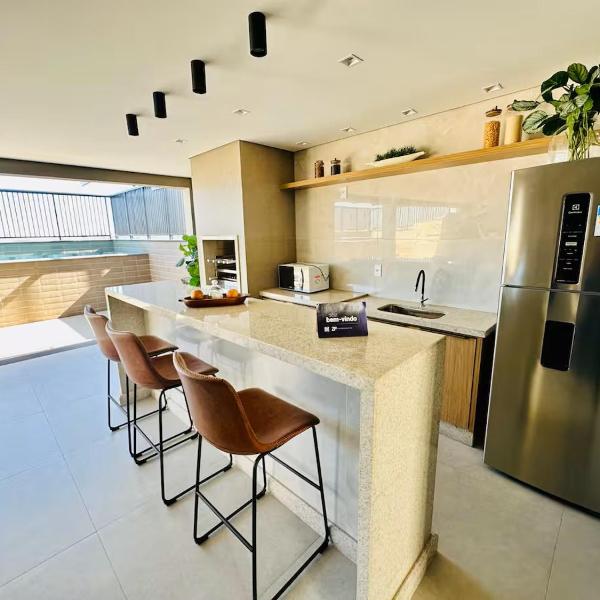Studio moderno, rooftop com piscina, próx UFU - Foto 5