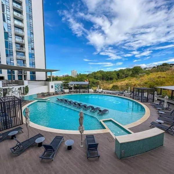 Apartment with AC, pool, gym and more amenities, hotel in San José