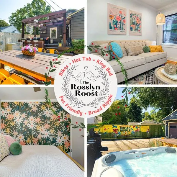 Broad Ripple Getaway, Hot Tub, King Bed, Walk to Shops, Bike the Monon, hotel in Indianapolis