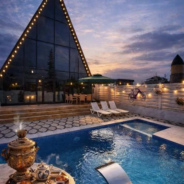 ES Dream A-Frame Cabin, Hotel in Qəbələ