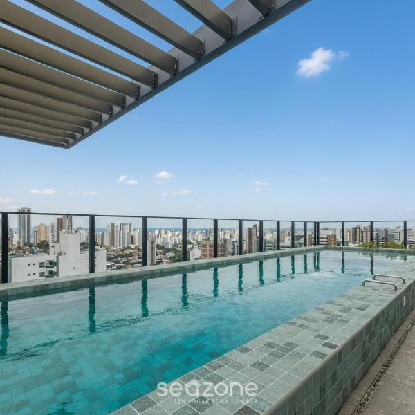Conforto c/ varanda em prédio c/ piscina URB1406