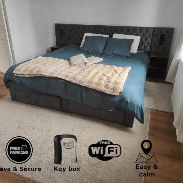 Prestige Loft-Cinéma Privé-King Size-Parking Gratuit-5 min Aéroport Beauvais, hotel a Beauvais