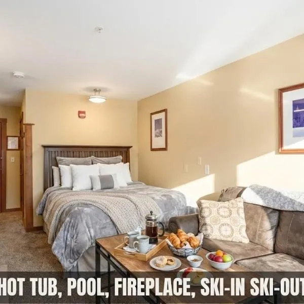 Brigham Studio Ski-InSki-Out, Snowshoe Resort, hotell sihtkohas Snowshoe