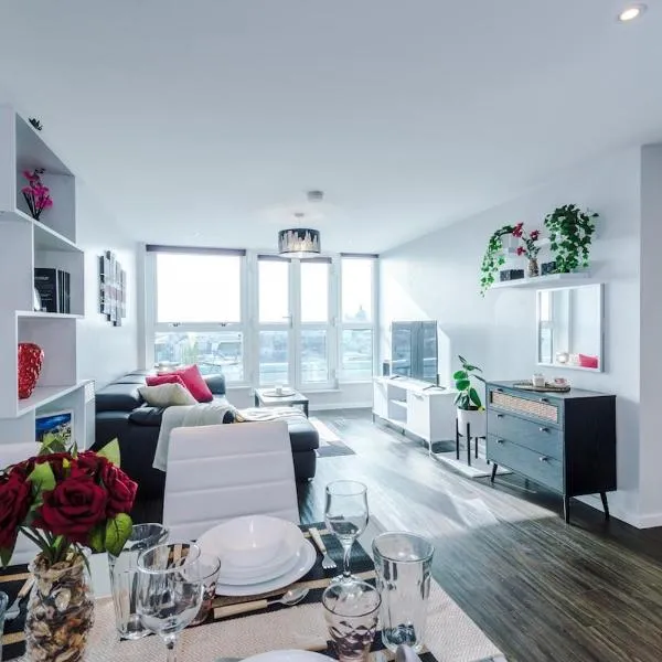 Skyline 2BD 2BA Central Nottingham Free Parking, hotel em Nottingham