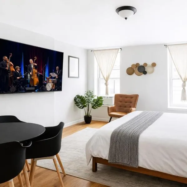 Hoboken Studio 15 Min from Manhattan，霍博肯的飯店