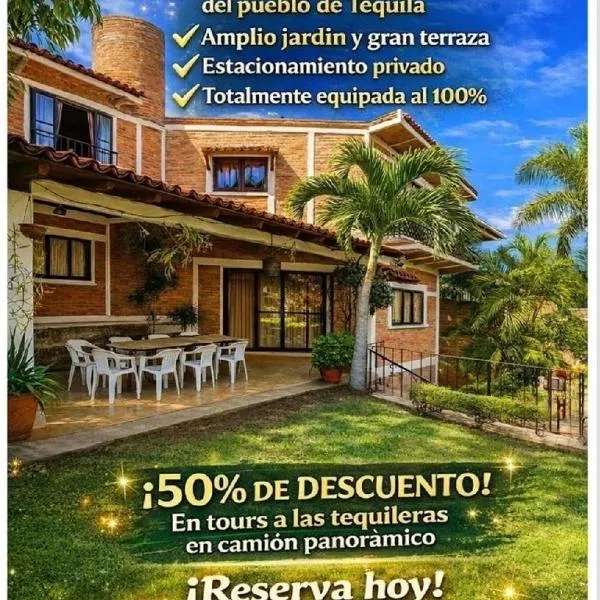 Casa CABAÑA CHULA VISTA a 5 minutos del centro, готель у місті Текіла