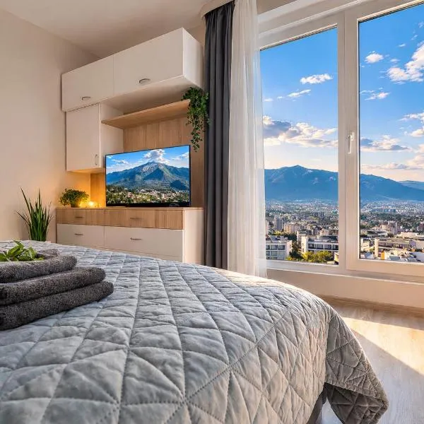 Mountain View Escape - Cozy Apt with Private Parking,索非亞的飯店