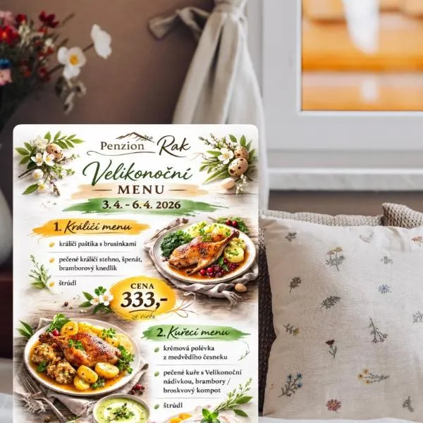 Penzion Rak Wellness, Hotel in Černá v Pošumaví