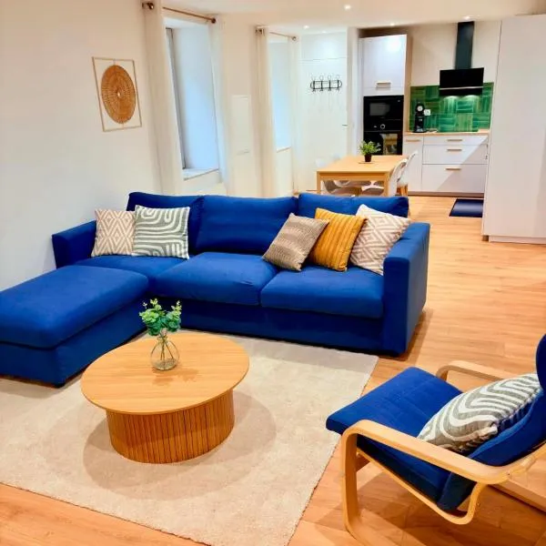 Le salon des voyageurs - Appartement au coeur du Centre Historique de Dole avec Terrasse, hotel u gradu 'Dole'