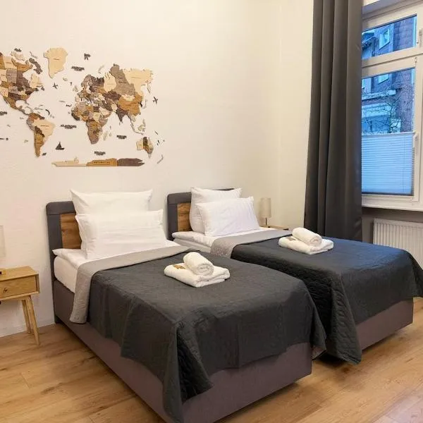 ATLAS Apartment 2 Oberhausen, 2 Zimmer, Nähe Bahnhof, Westfield Centro, Hotel in Oberhausen