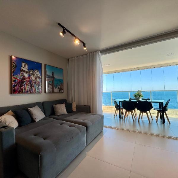 Apartamento alto padrão com vista mar na Barra - Foto 4