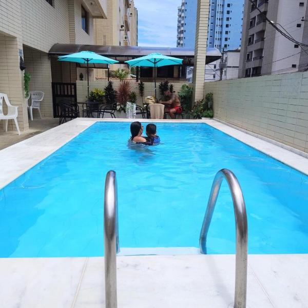 Pertinho da Praia2, Piscina, 2 Banheiros, 2 Dorm, 1 Suíte