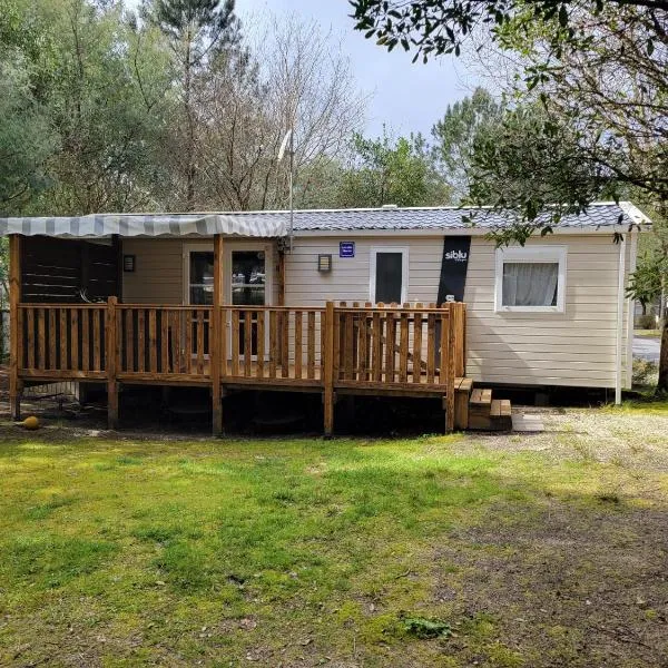 La Lette fleurie - Mobil home Spacieux climatisé 6-8 personnes tout équipé en camping 4 étoiles, хотел в Сен-Жулиен-ан-Борн