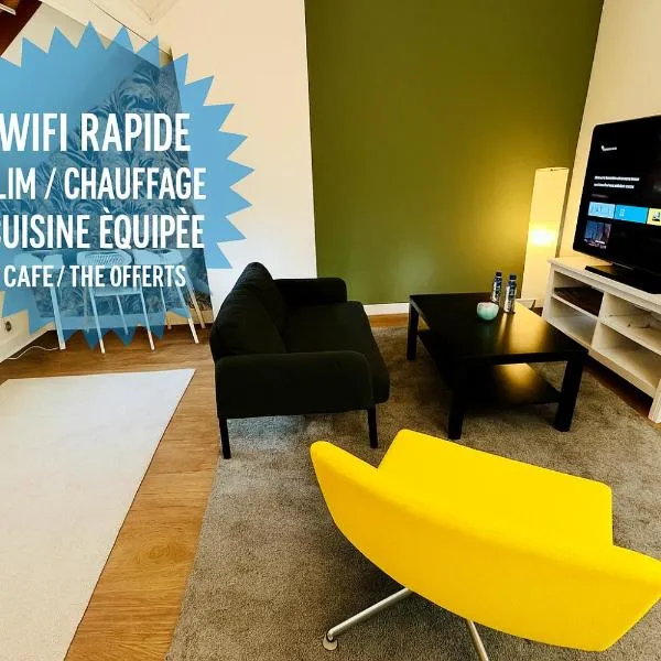 Appartement calme et spacieux, tout équipé, hotel a Saint-Quentin