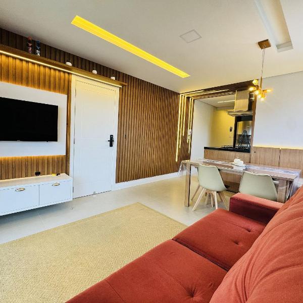 Sttelato Residence - Apartamento de 3 dormitórios na Praia Grande, totalmente mobiliado e decorado.