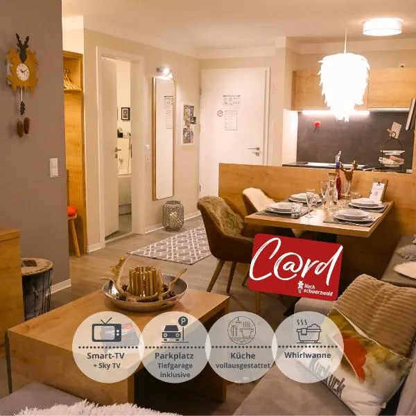 FeWo Schwarzwaldschick Feldberg I Bergurlaub I Balkon I Whirlwanne I Tiefgarage I HochschwarzwaldCard inkl, hotel u gradu Feldberg