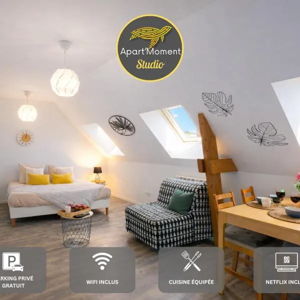 Studio avec parking privé gratuit, proche centre-ville, hôtel à Saint-Omer